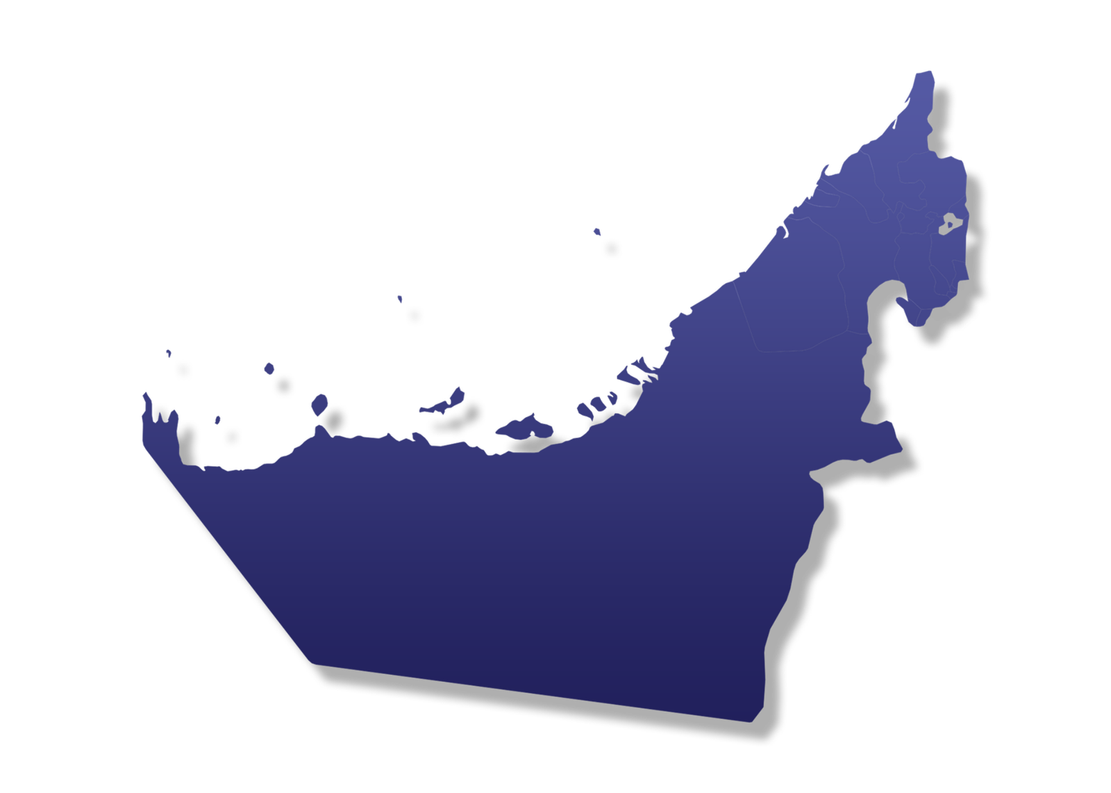 خريطة دولة الإمارات العربية المتحدة